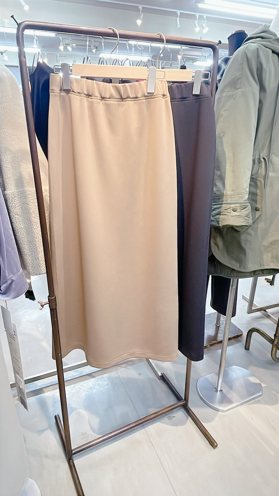 【cafune】ダブルニットバックフレアスカート/535631