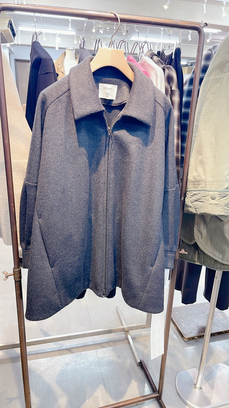 【cafune】メルトンジャージタックスリーブジャケット/545405