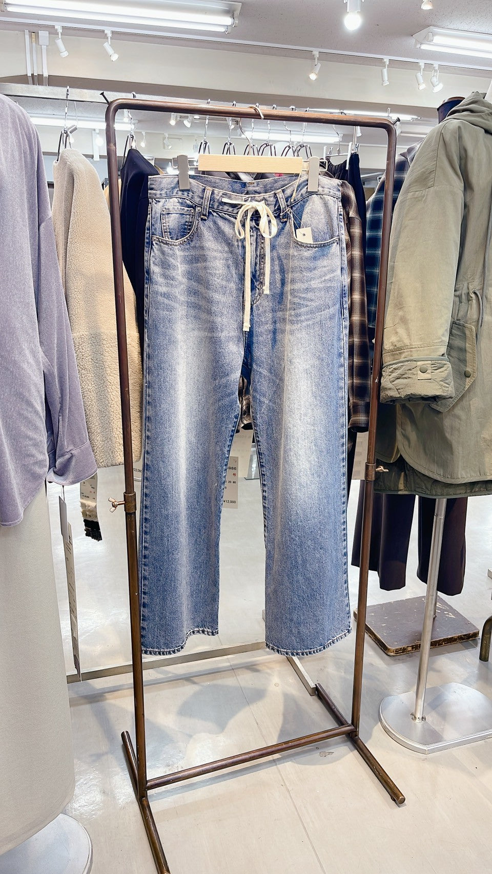 【cafune】ドローストリングルーズデニム/535609