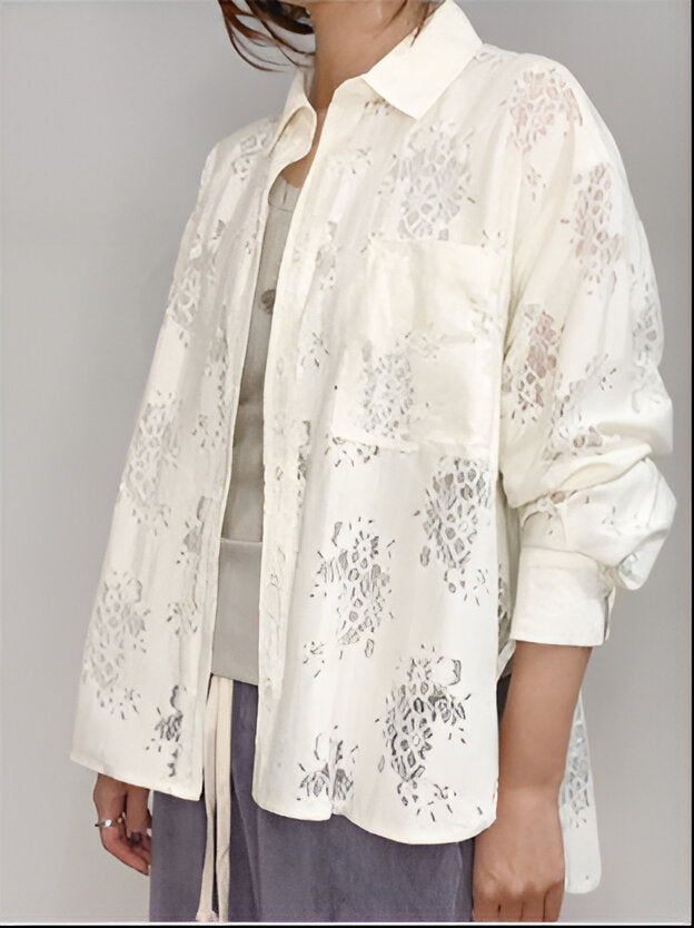 【PRIORITY】レースシャツ/P61023JT