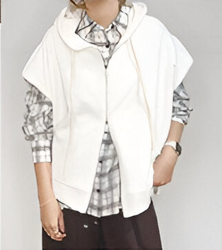 【PRIORITY】肩パフフーディーベスト/P61093SP