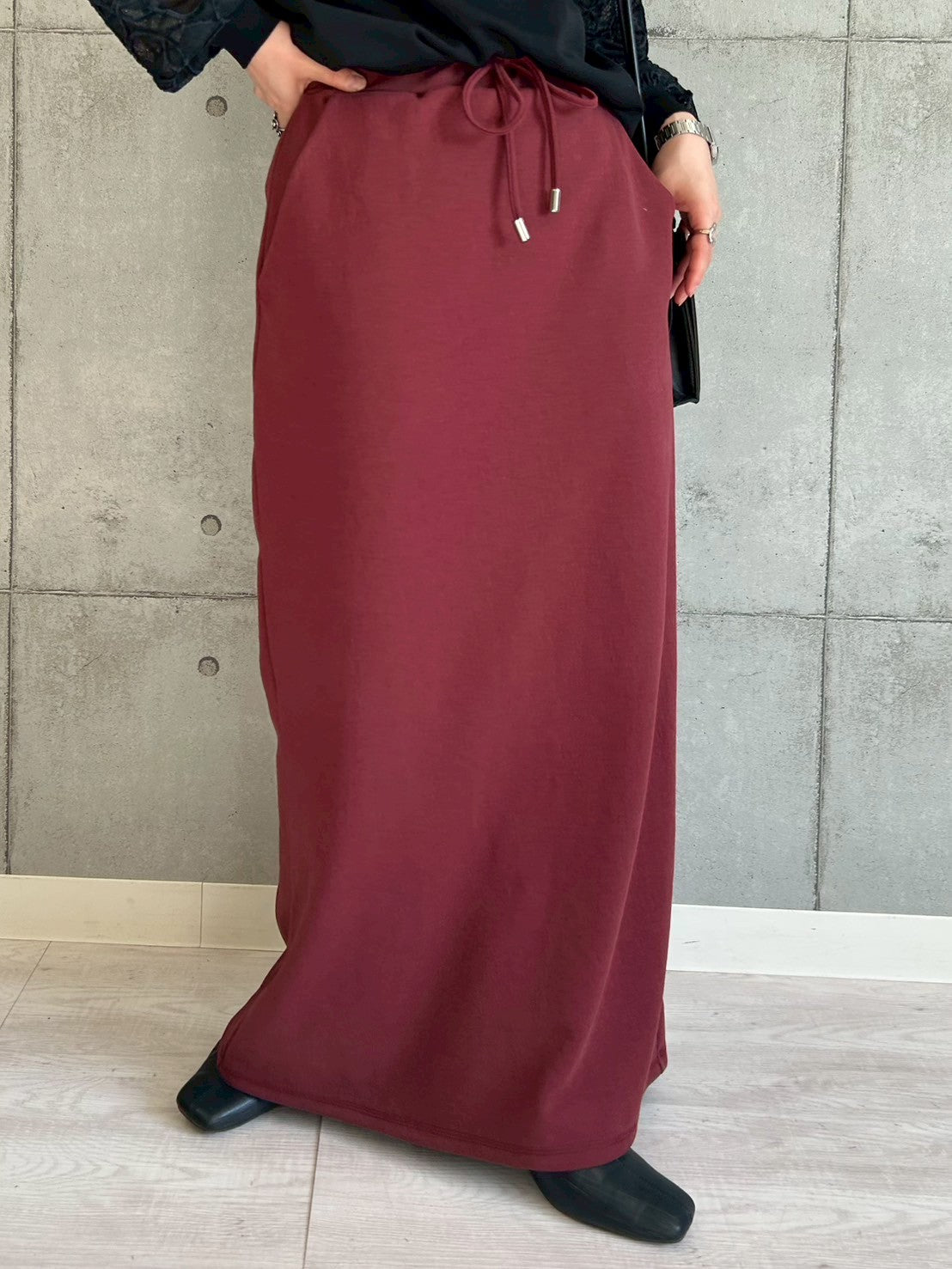 【ROSIEE】Iラインソフトスウェットスカート/R750333