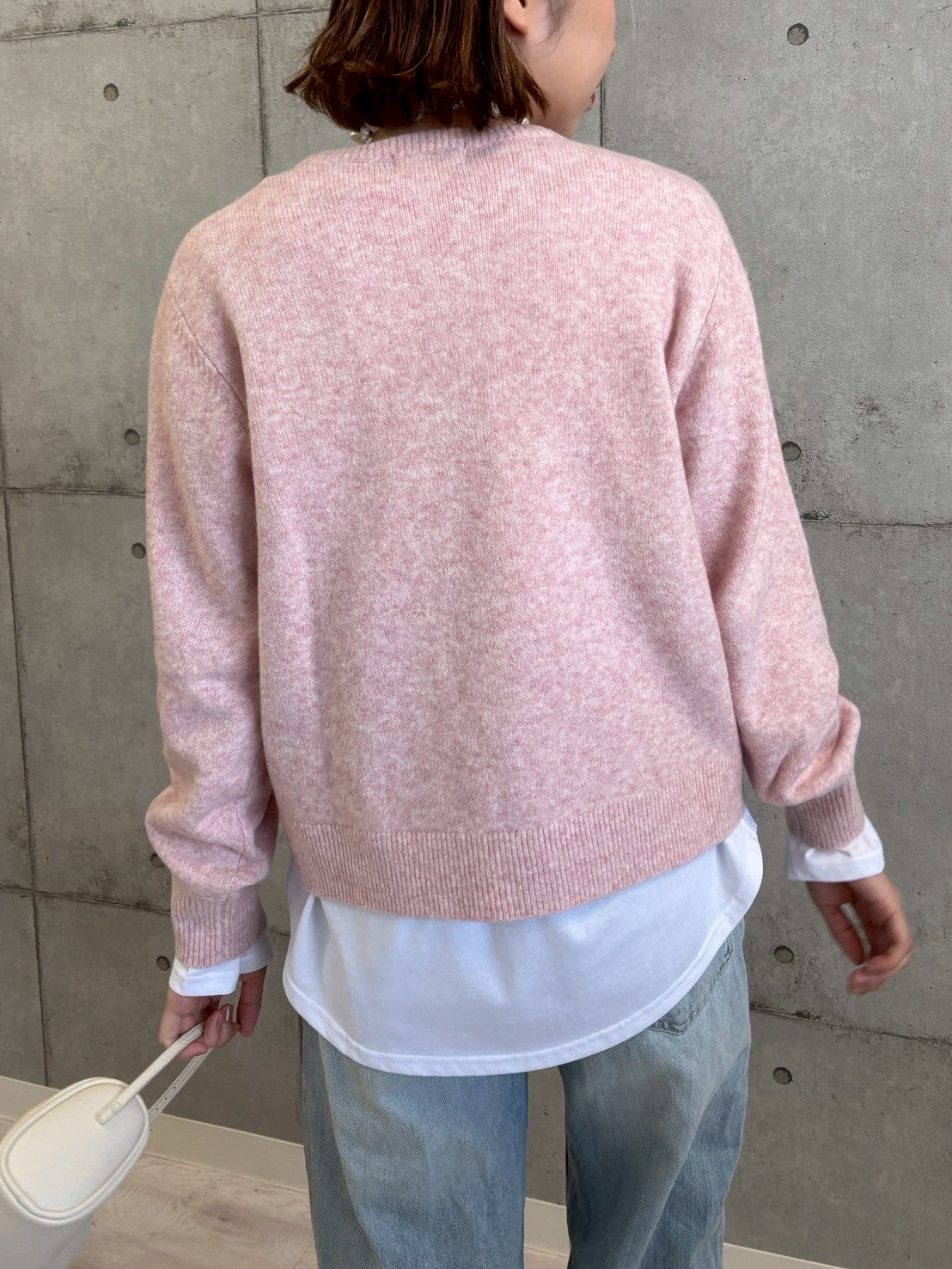 【ROSIEE】手書き風ロゴ刺繡ニット/R791204