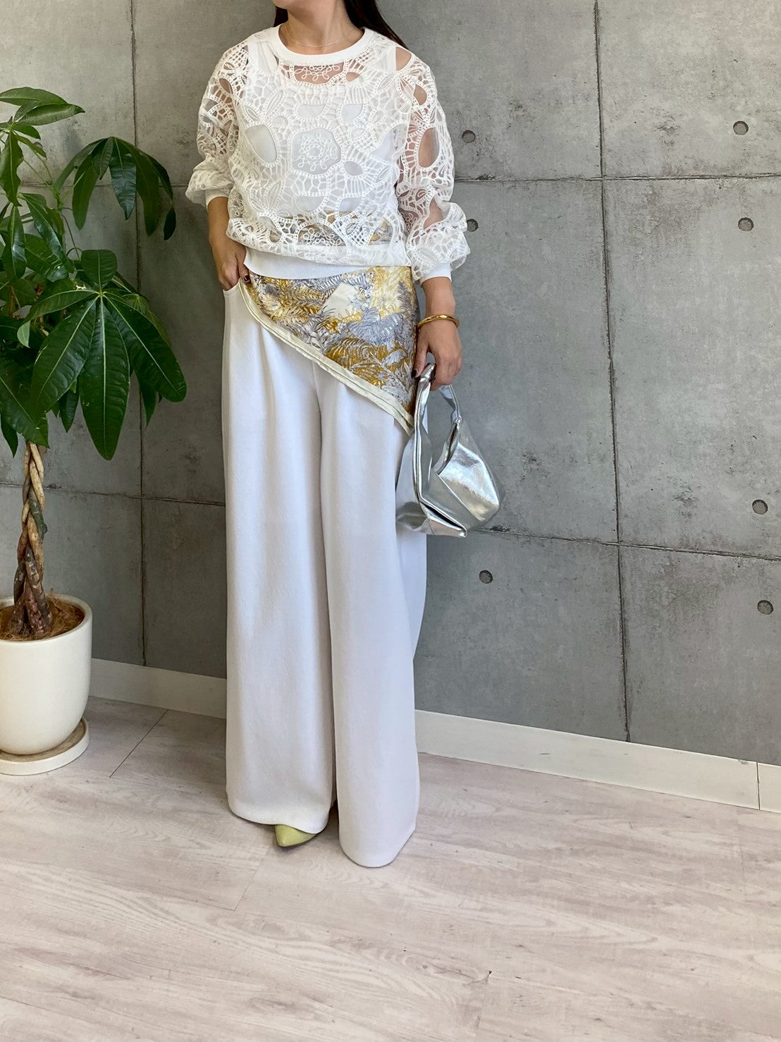 【ROSIEE】ウエストデザインタックスウェットパンツ/R780340