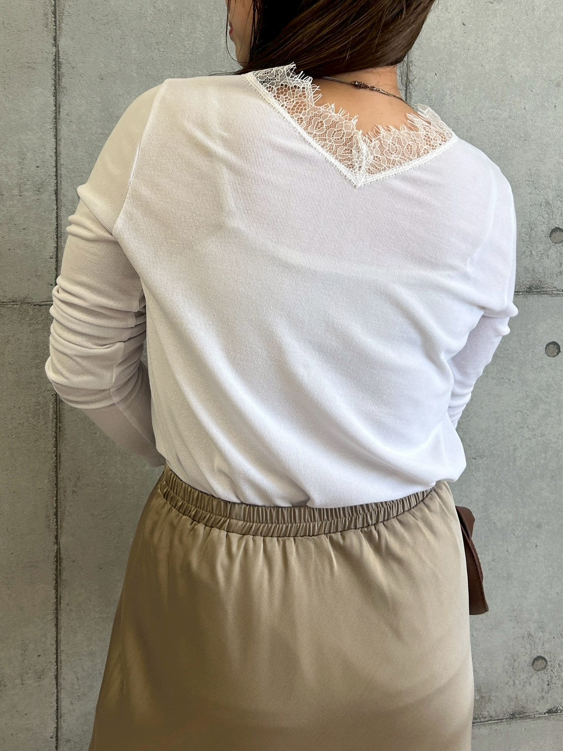 【ROSIEE】衿レースVネックトップス/R870301