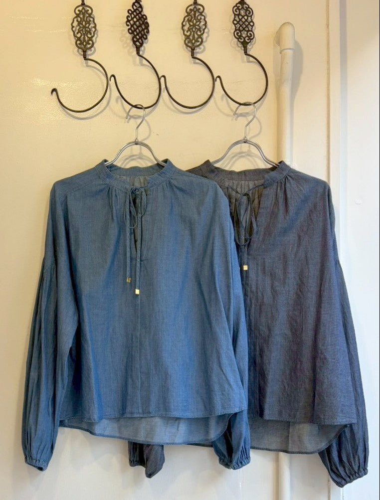 【anana】シアーデニムブラウス/a56-010