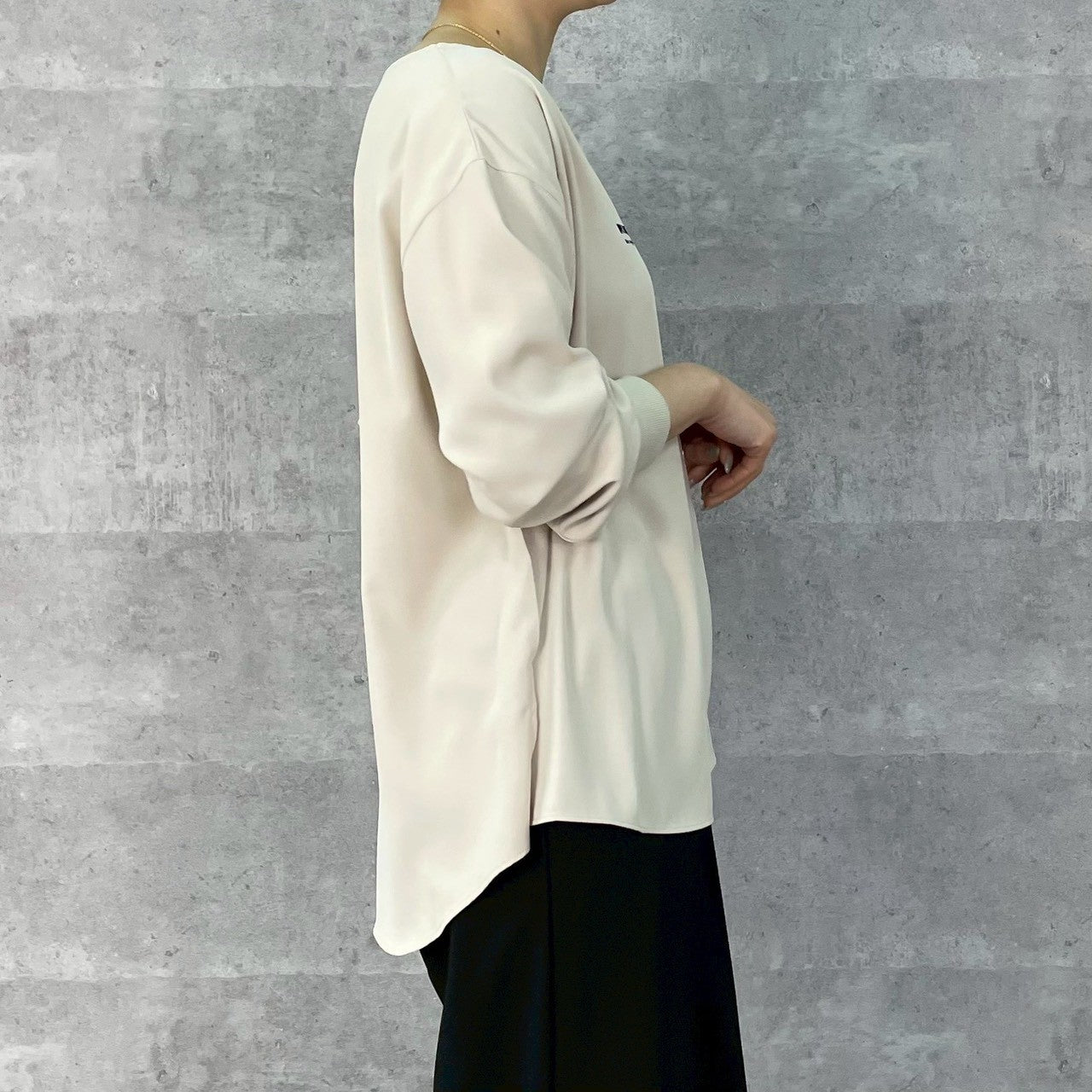 【再入荷予約】【ANNAKERRY】デジンエンブロイダリーロゴロングT/85261709