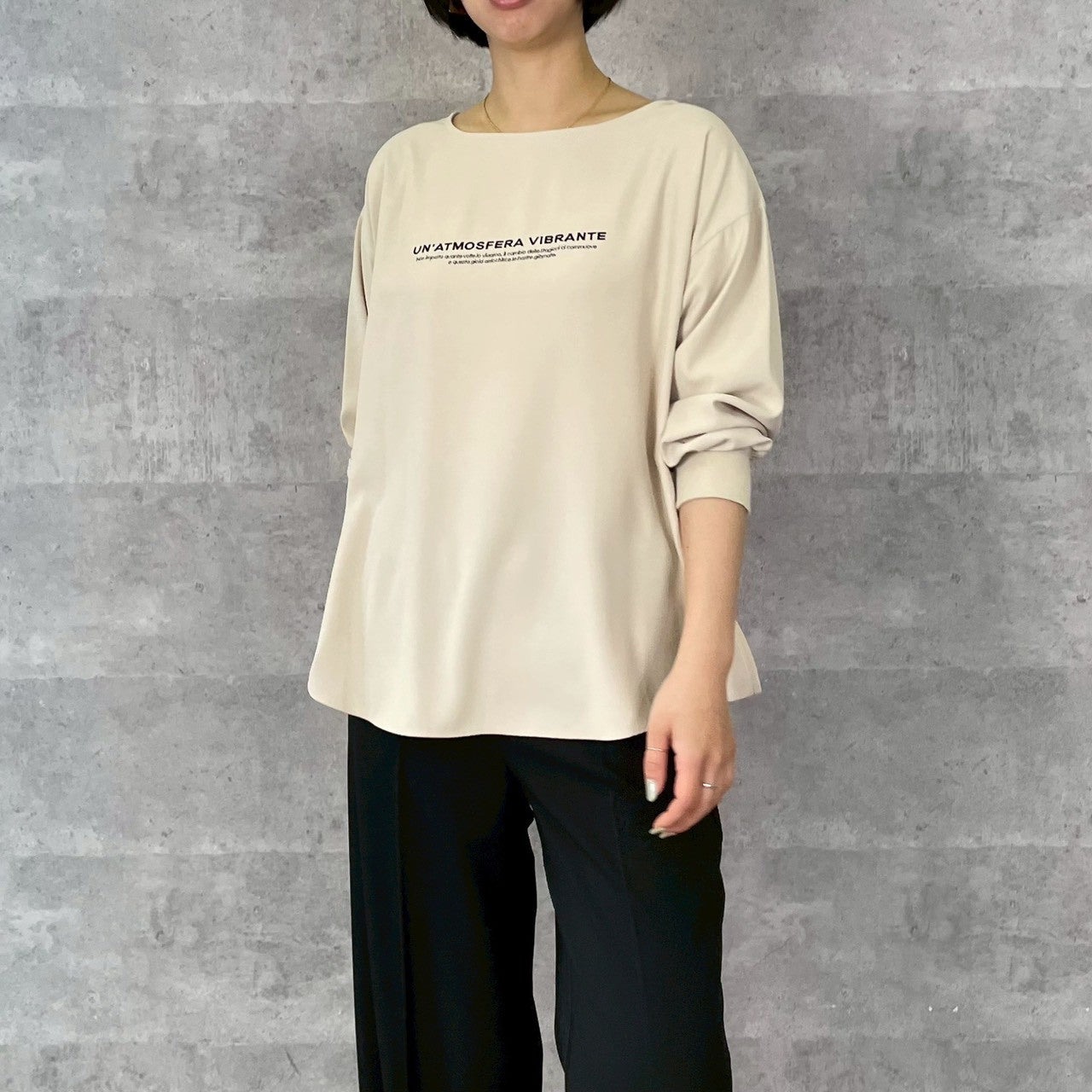 【再入荷予約】【ANNAKERRY】デジンエンブロイダリーロゴロングT/85261709