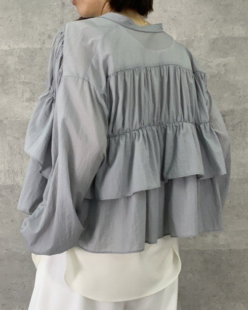 【再入荷予約】【ANNAKERRY】ラッフルブラウス/85251706