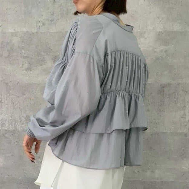 【再入荷予約】【ANNAKERRY】ラッフルブラウス/85251706