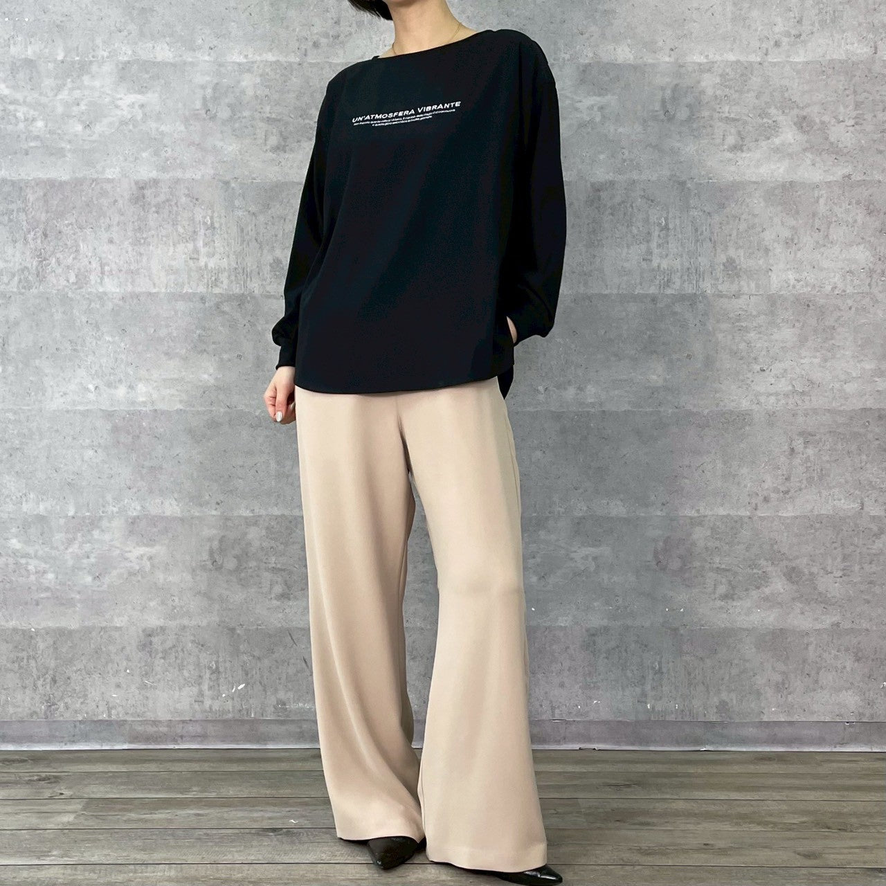 【再入荷予約】【ANNAKERRY】デジンエンブロイダリーロゴロングT/85261709