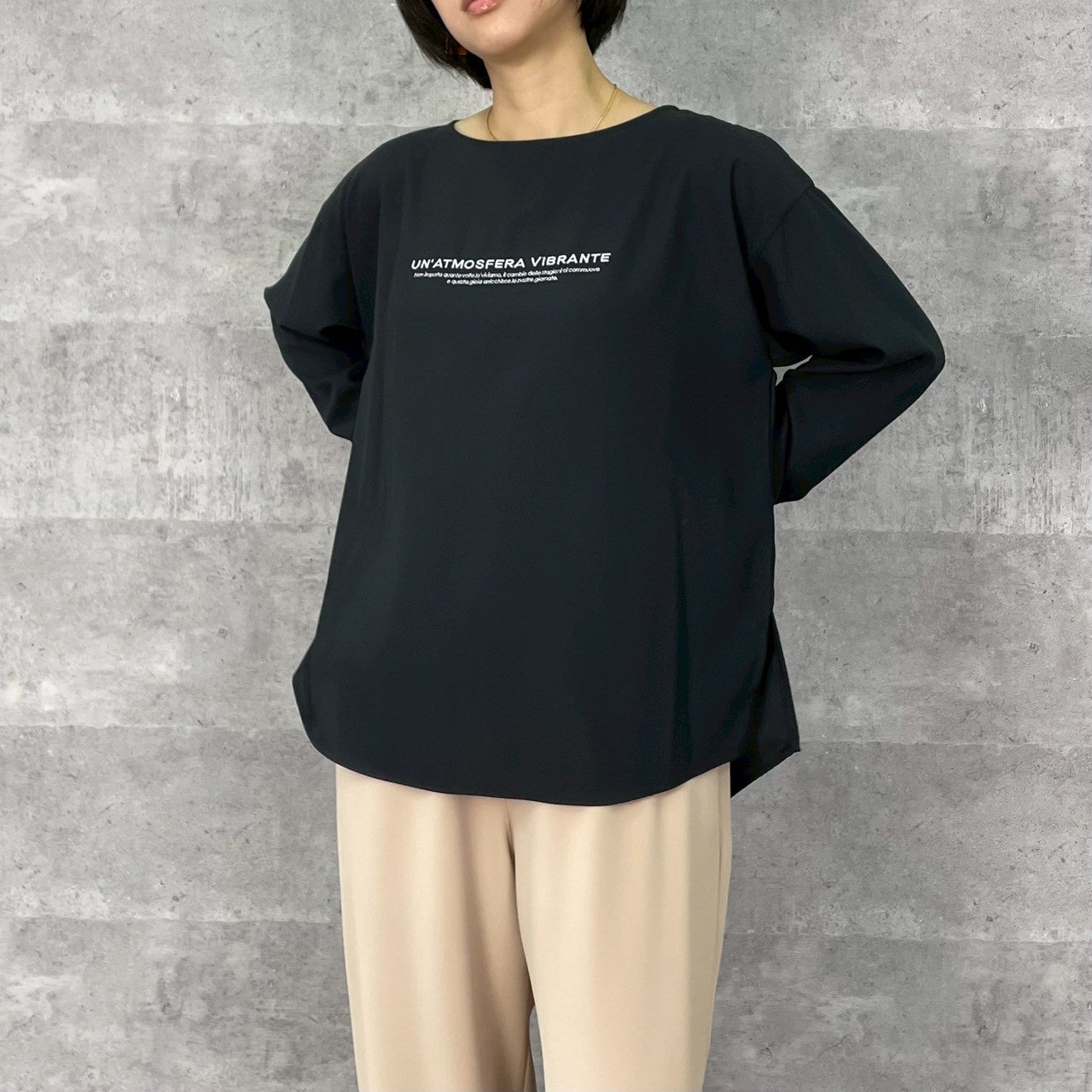 【再入荷予約】【ANNAKERRY】デジンエンブロイダリーロゴロングT/85261709