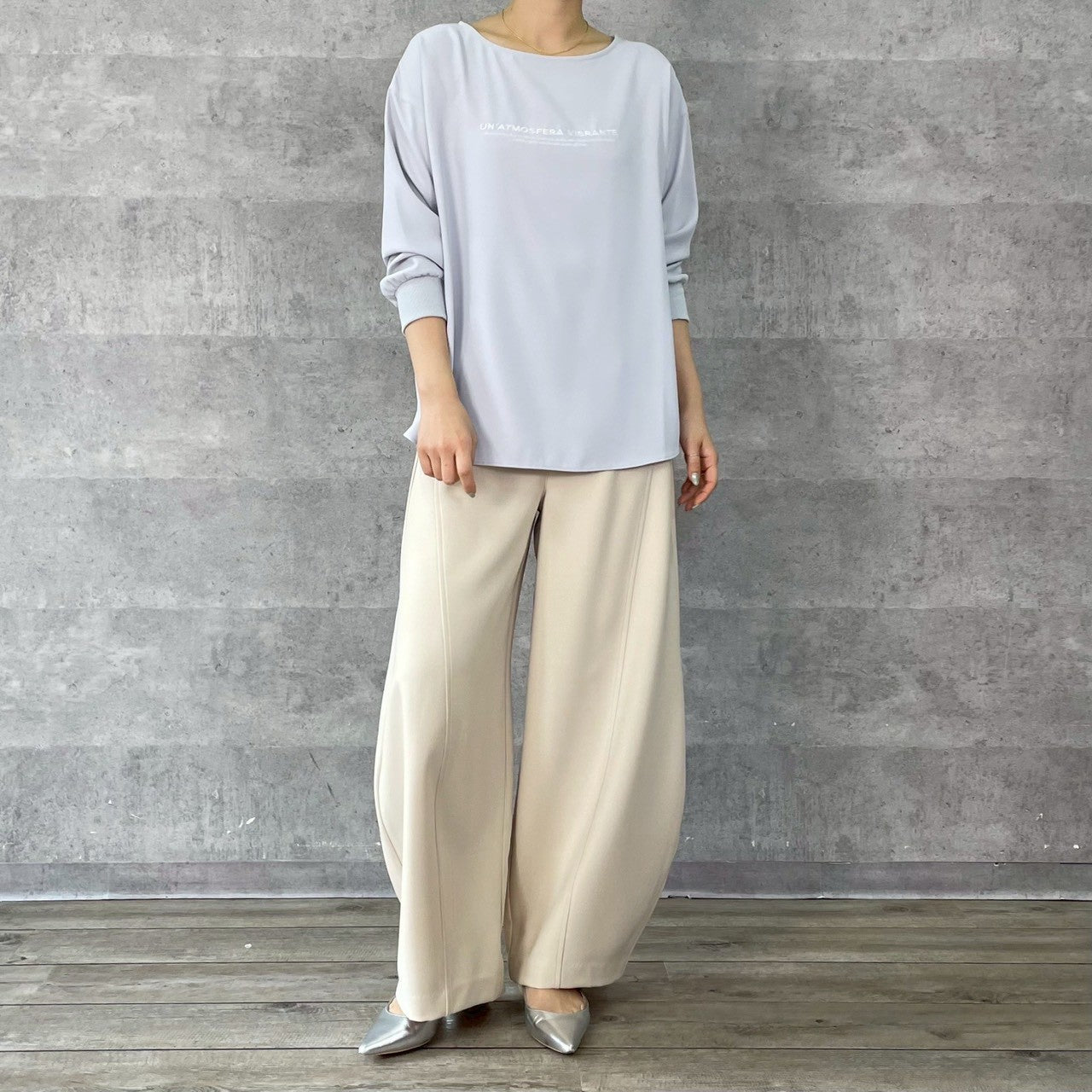 【再入荷予約】【ANNAKERRY】デジンエンブロイダリーロゴロングT/85261709