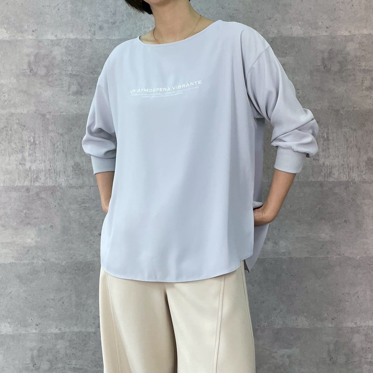 【再入荷予約】【ANNAKERRY】デジンエンブロイダリーロゴロングT/85261709