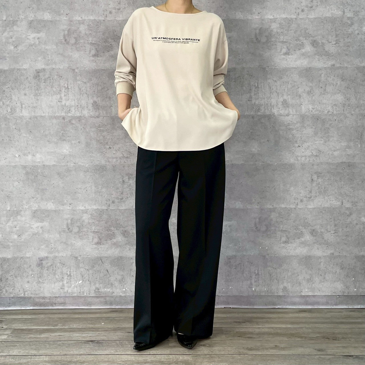 【再入荷予約】【ANNAKERRY】デジンエンブロイダリーロゴロングT/85261709