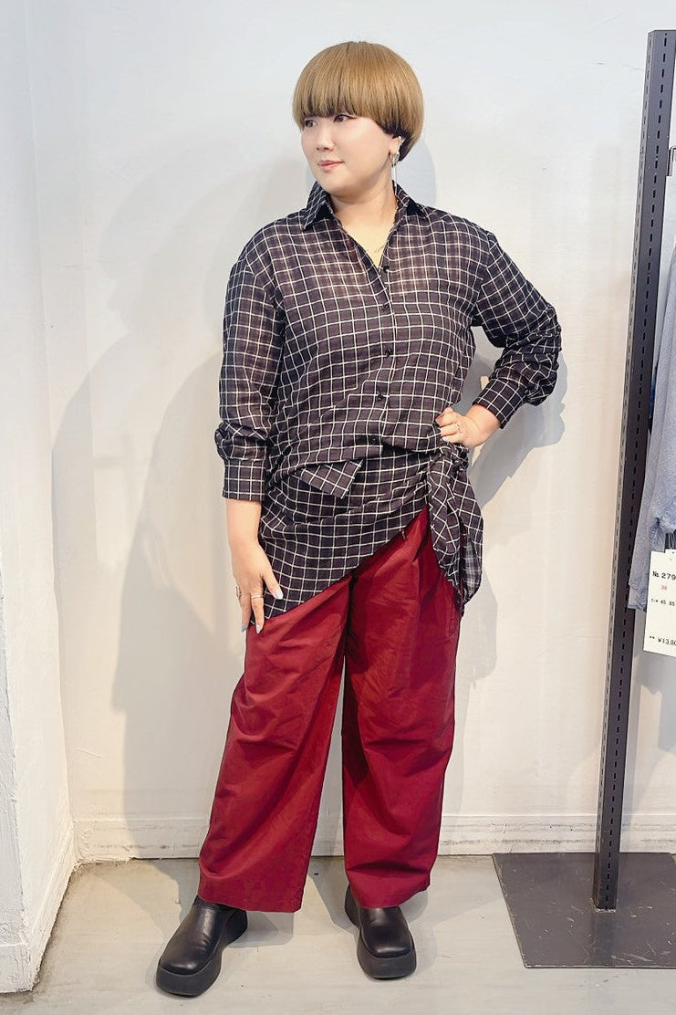 【cafune】コットンキュプラカーゴイージ-パンツ/35608