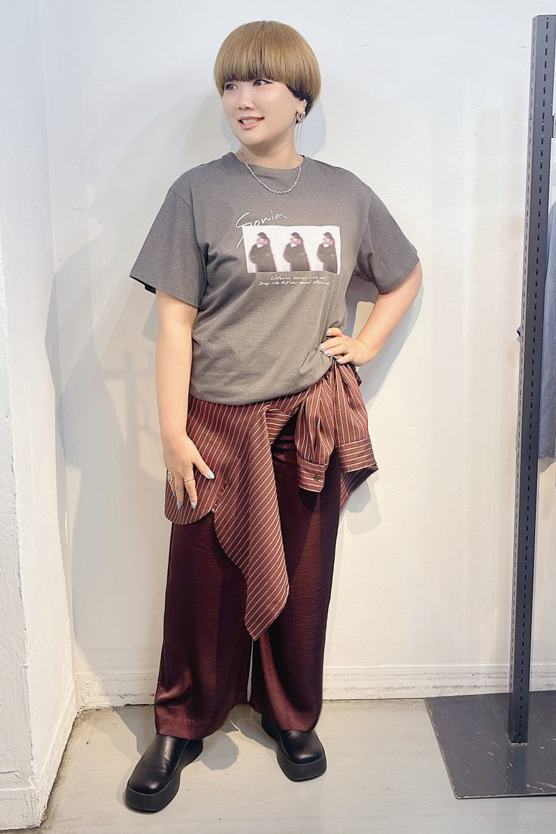 【cafune】ヴィンテージライクフォトT/25943