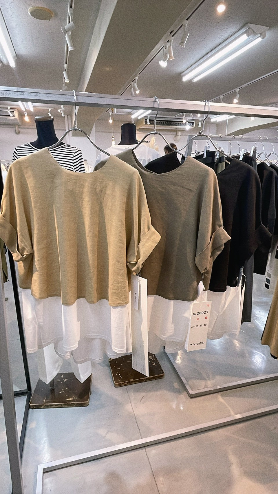 【PASSIONE】麻レーヨンレイヤード風プルオーバー/26927