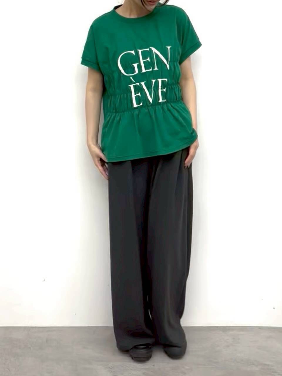 【CLOCHE】タックワイドパンツ/610-86017