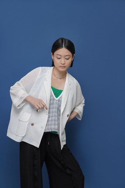 【CYAN TOKYO】フリルラインレイヤーウエストワイド/601482