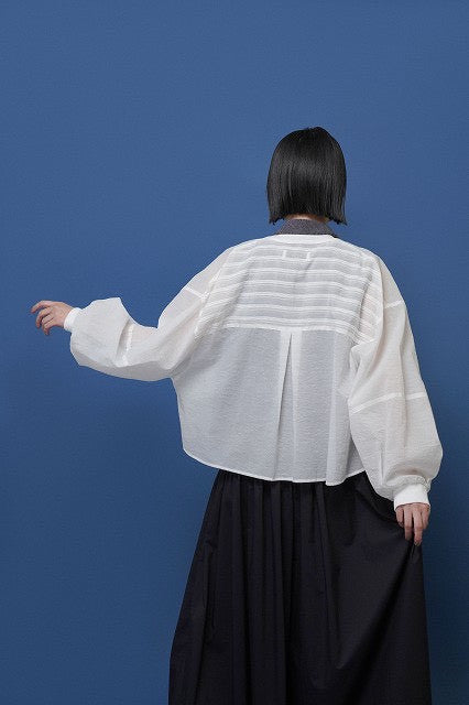 【CYAN TOKYO】ソフトオーガンリブショートシャツ/601457