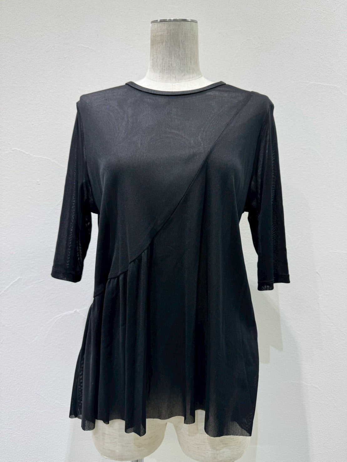 【CYAN TOKYO】アシメギャザーチュールトップス/601462