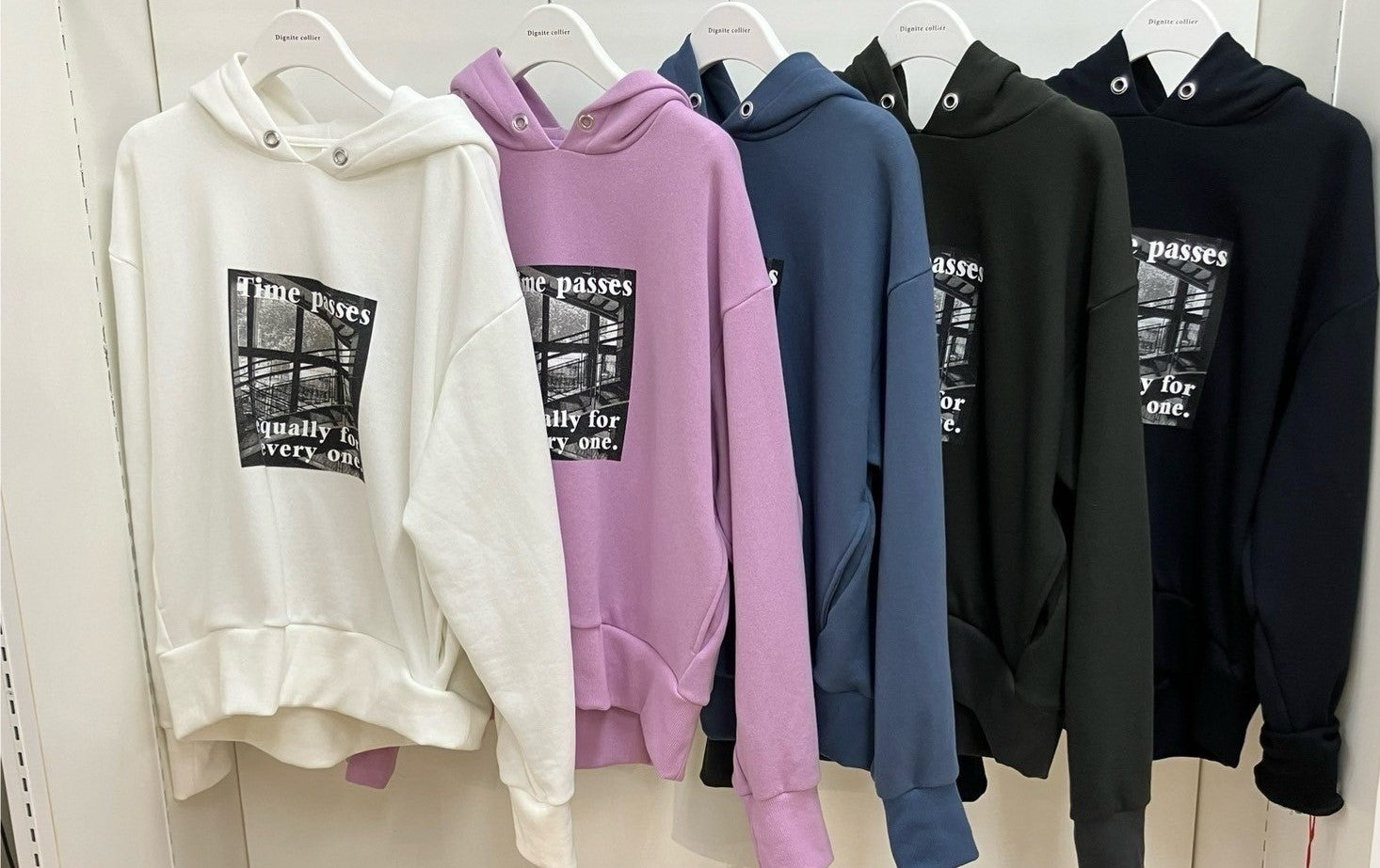 【Dignite collier】フォトプリント裏起毛パーカー/ 80243603