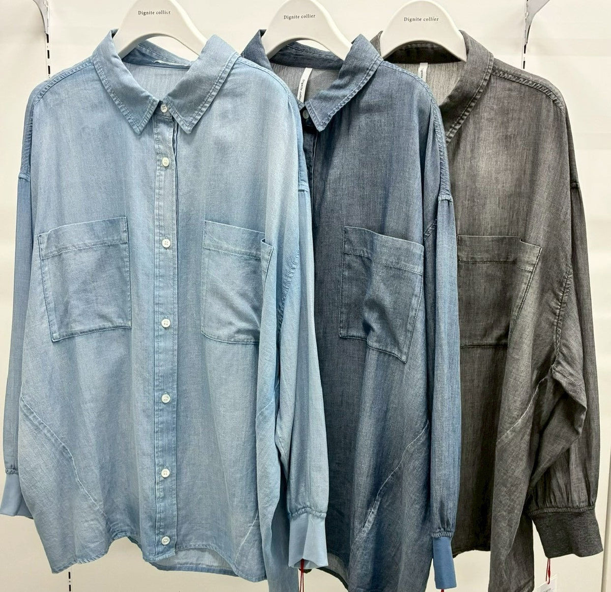 Dignite Collier】シアーデニムシャツ/80267208