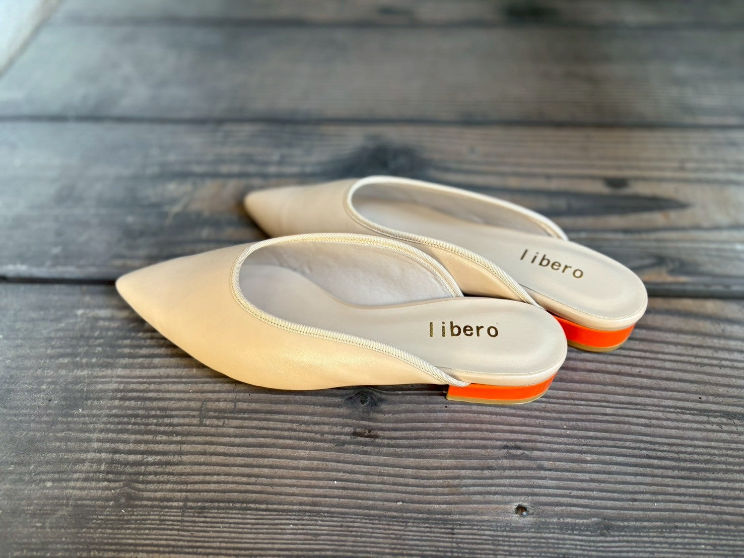 【libero】ヒール配色ミュール/153 15366