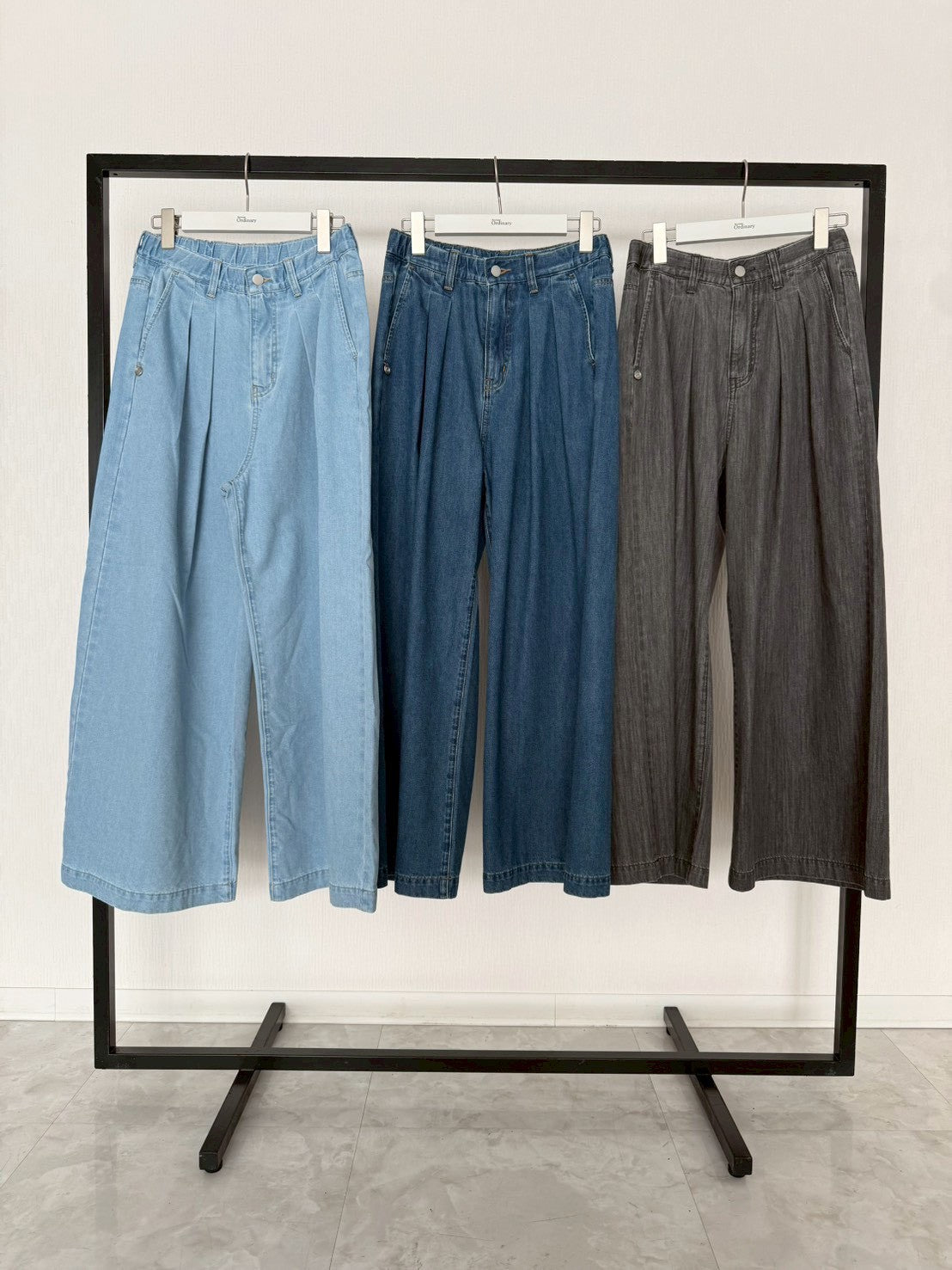 【Ordinary】ツータックワイドバギーデニムパンツ/BO26-531P