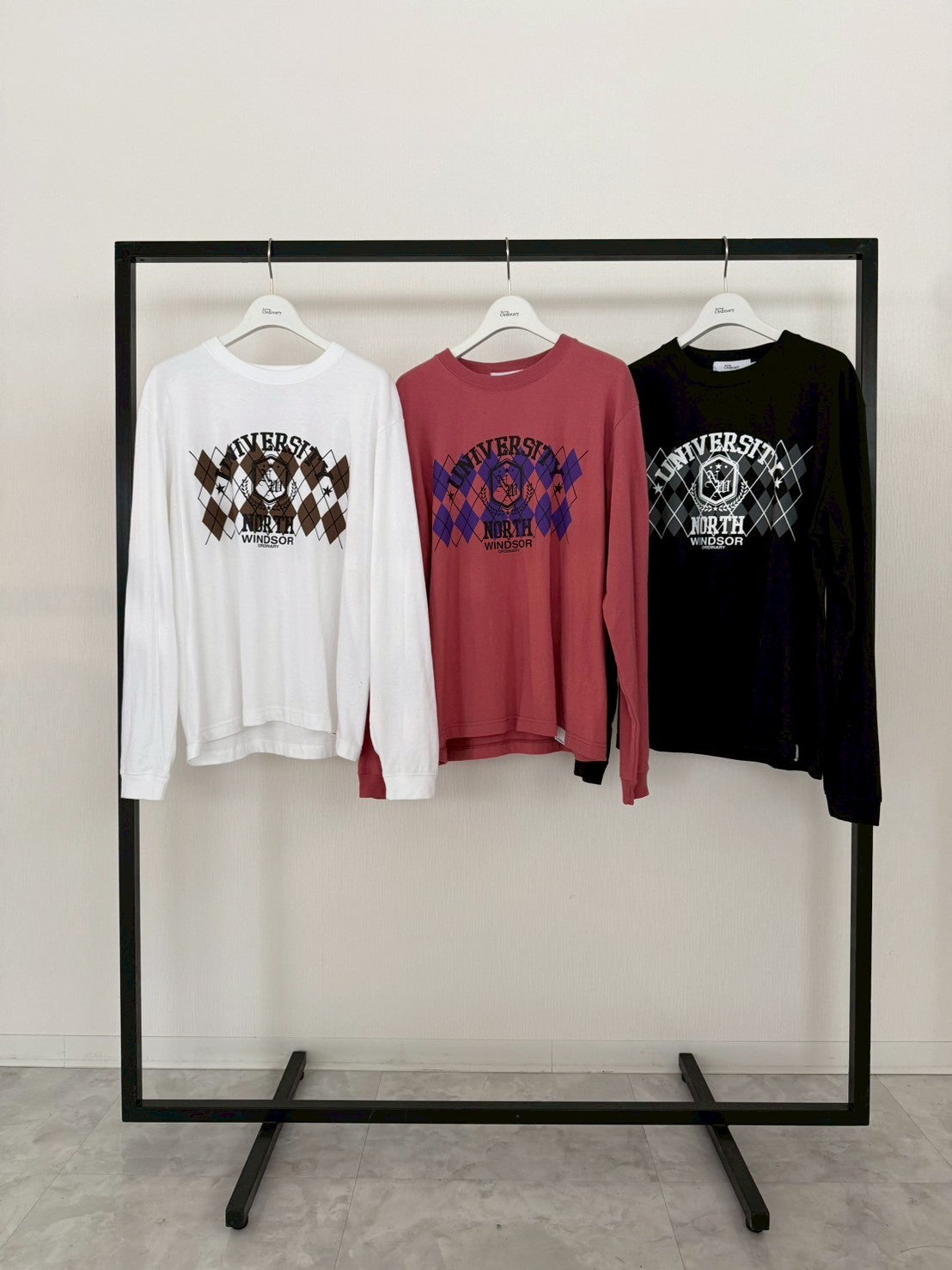 【Ordinary】"Argyle College"ロングスリーブT/BO26-606T