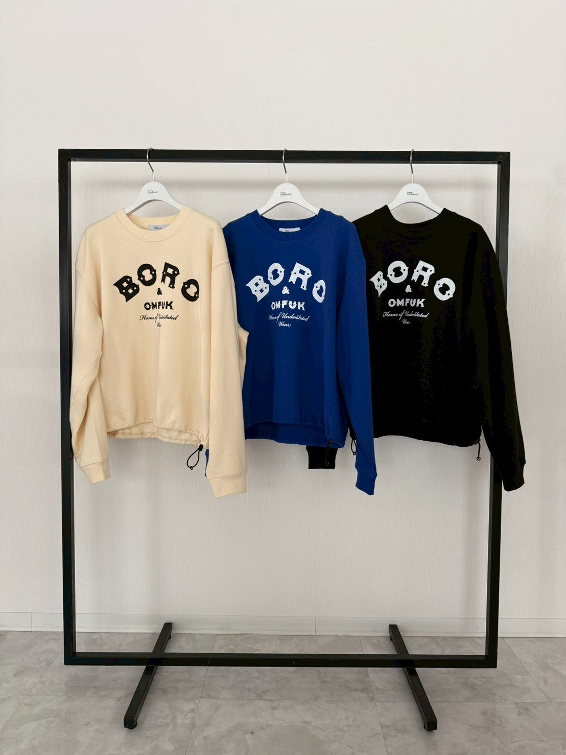 【Ordinary】"B O R O"スウェットシャツ/BO26-605T