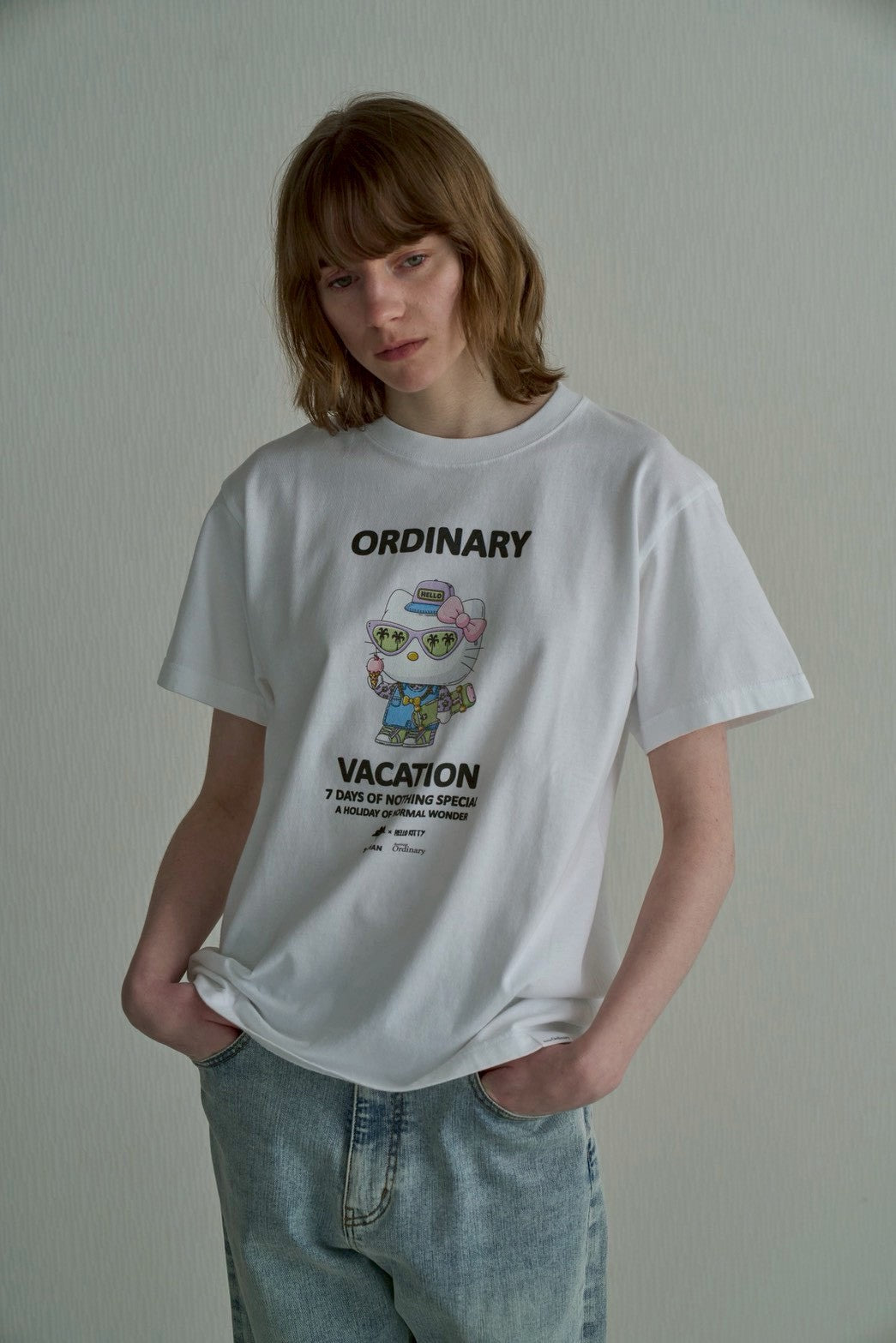【Ordinary】Ordinaryミーツスリーアーティストコラボレーションズ キティTシャツ/BO26-539T