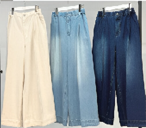 【PRIORITY】デニムワイドパンツ/P66063AI