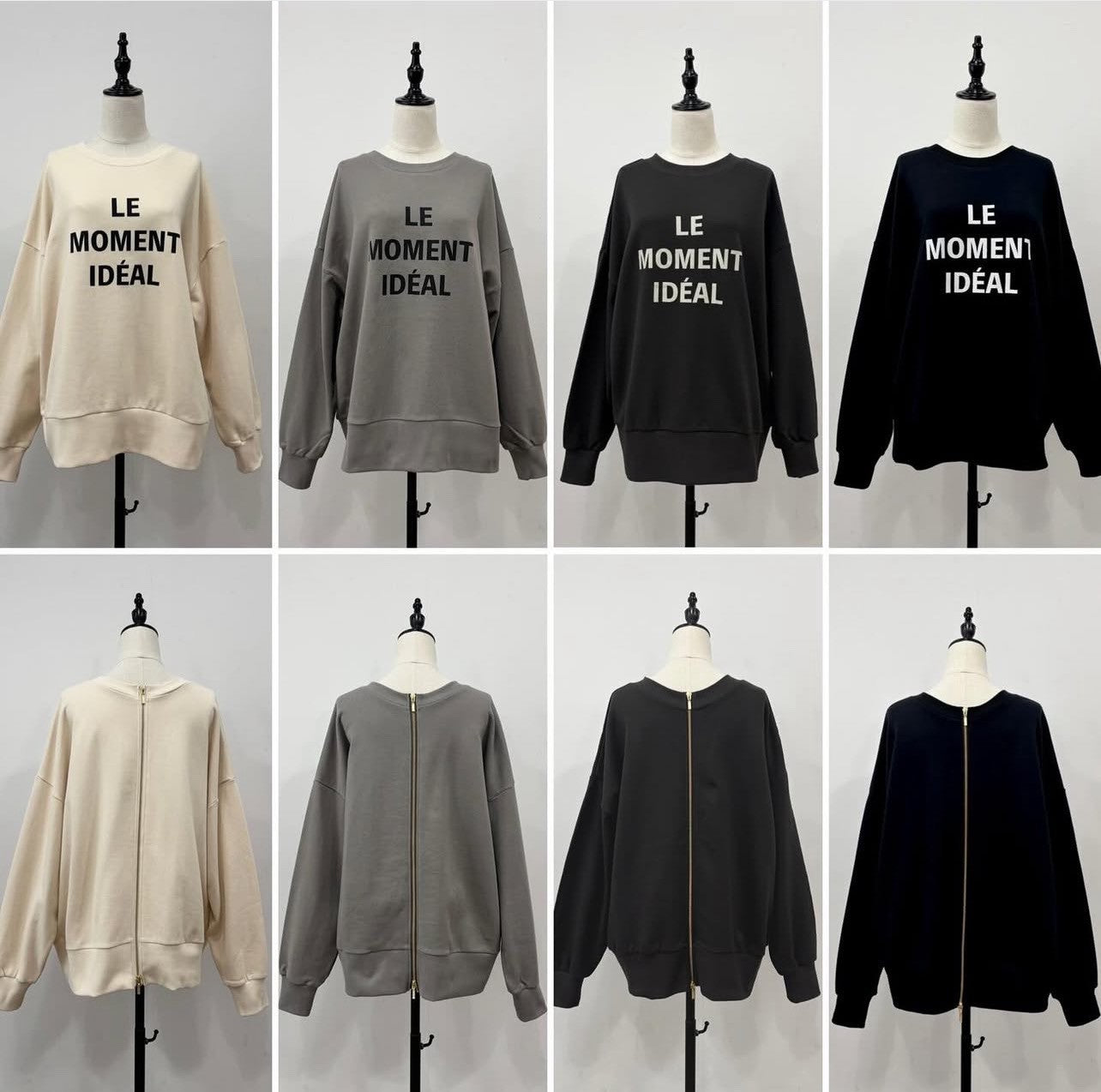 【siro de labonte】LE MOMENT IDEAL 2way zipプルオーバー/R543218