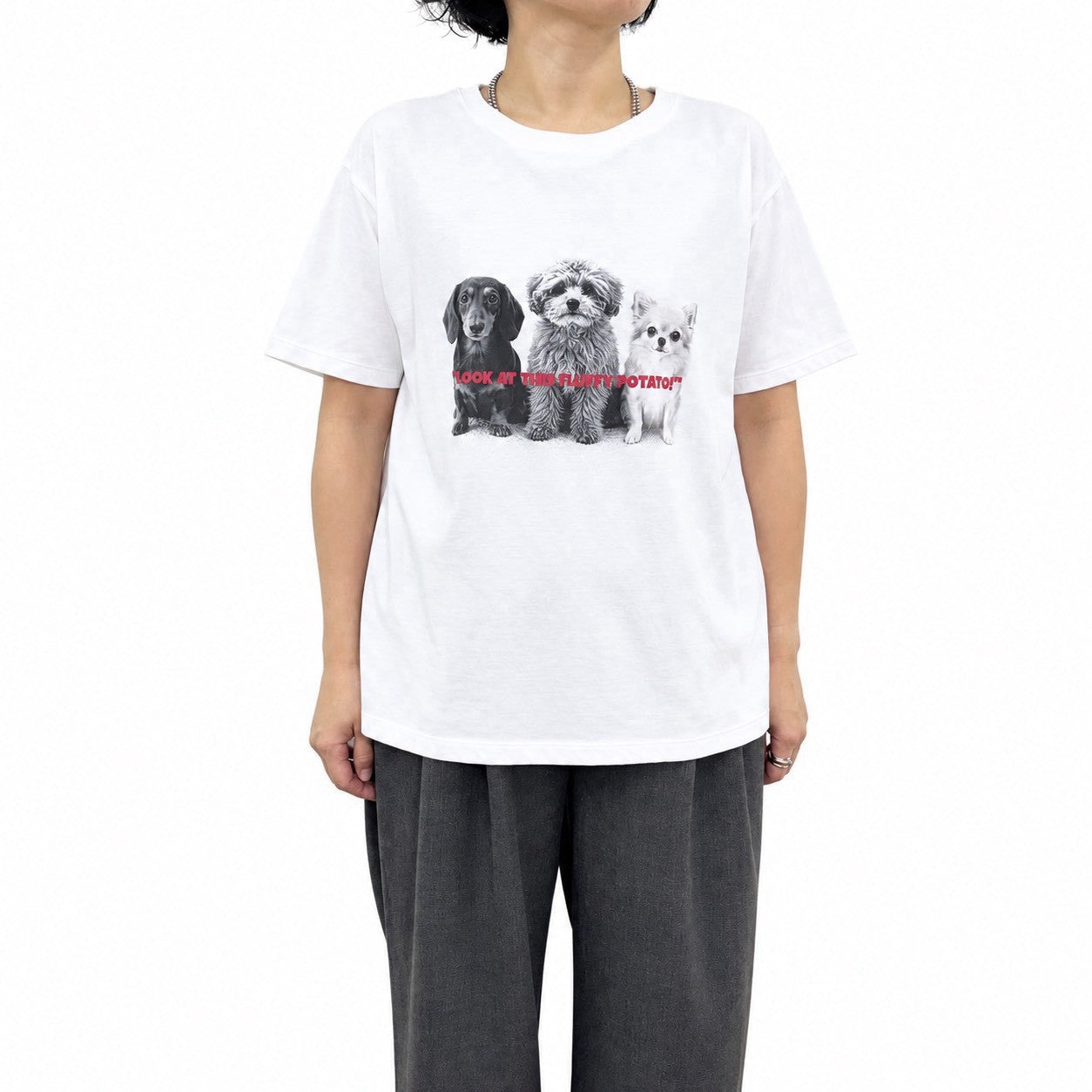 siro de labonte】dog or cat?Tシャツ(レディースサイズ)/R713224