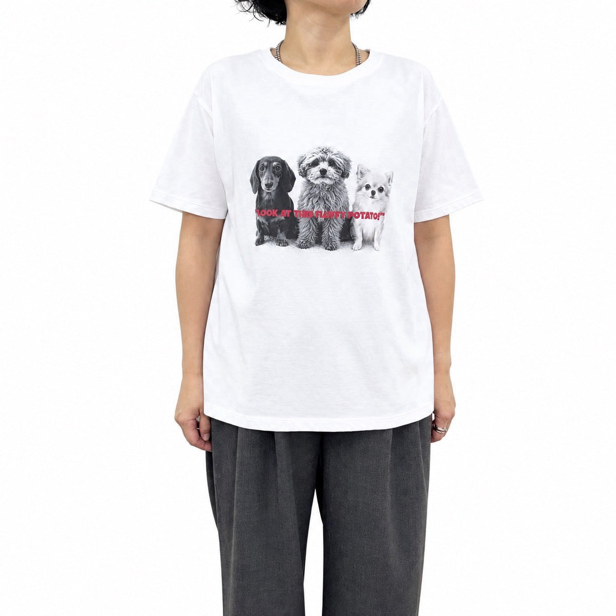 【siro de labonte】dog or cat?Tシャツ(レディースサイズ)/R713224