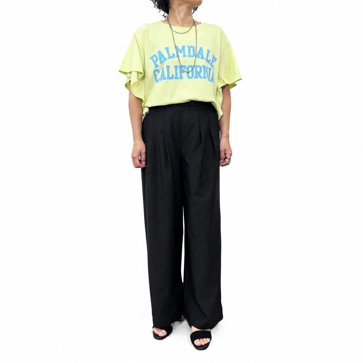【siro de labonte】フレアスリーブTシャツ/R713226