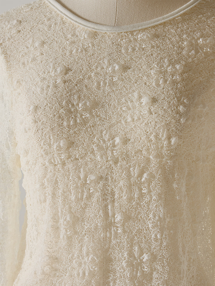 【Mewl】レースロングスリーブトップス/M253-83021-3