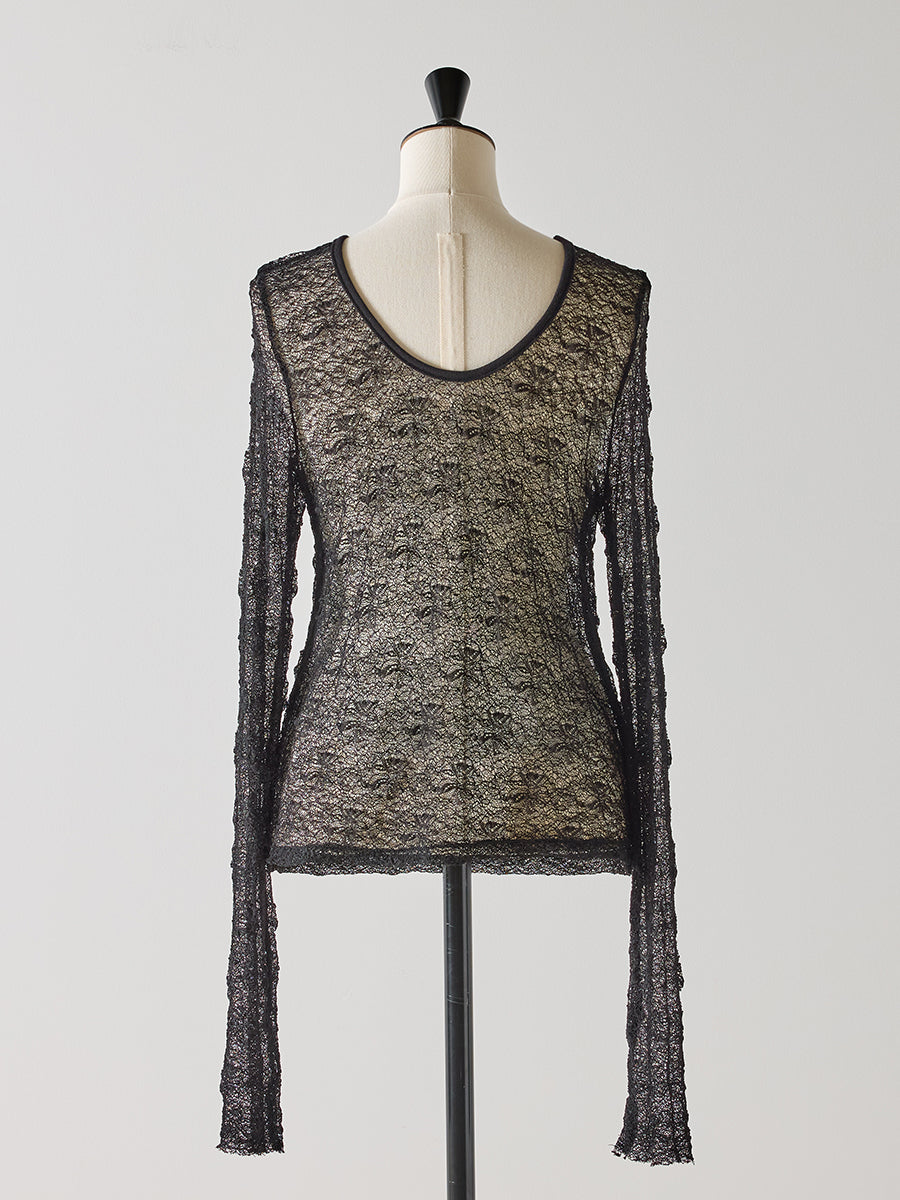 【Mewl】レースロングスリーブトップス/M253-83021-3