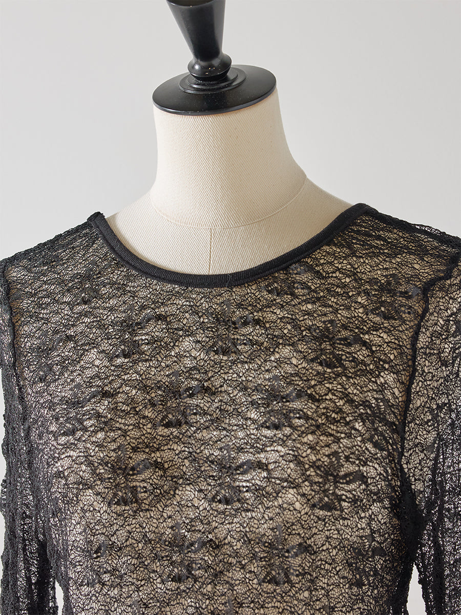 【Mewl】レースロングスリーブトップス/M253-83021-3