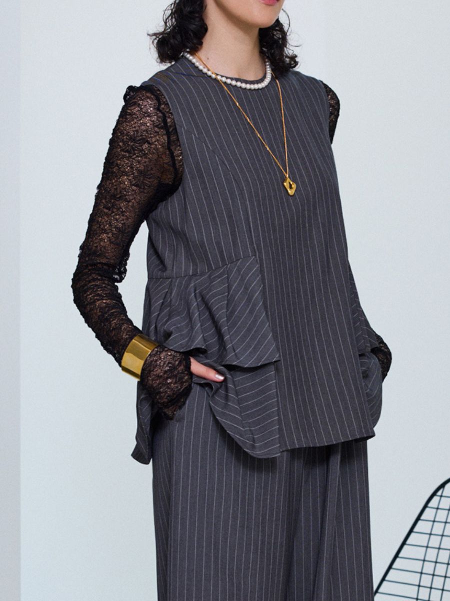 【Mewl】レースロングスリーブトップス/M253-83021-3