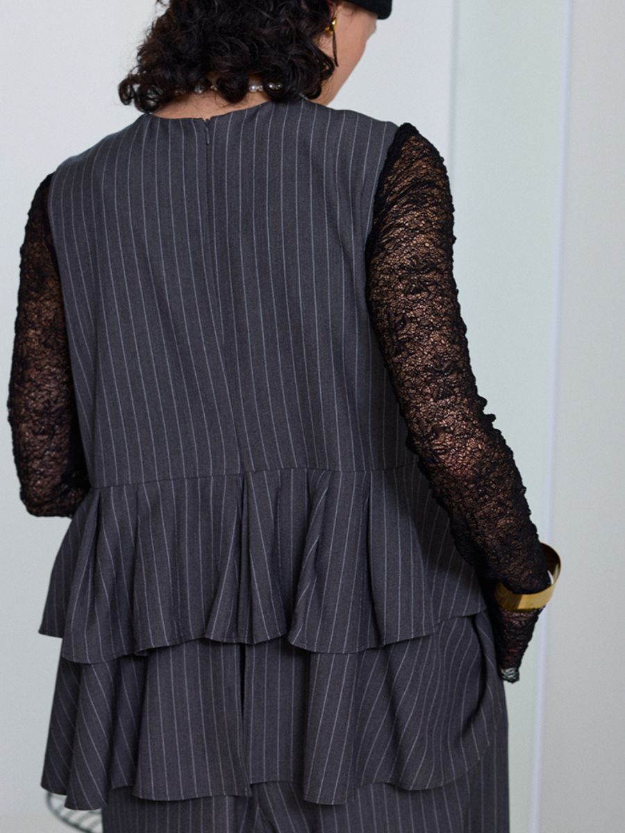 【Mewl】レースロングスリーブトップス/M253-83021-3