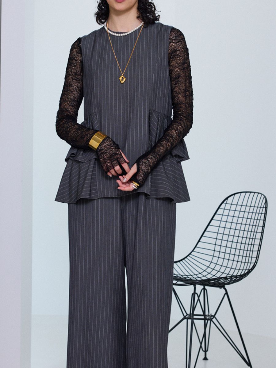 【Mewl】レースロングスリーブトップス/M253-83021-3