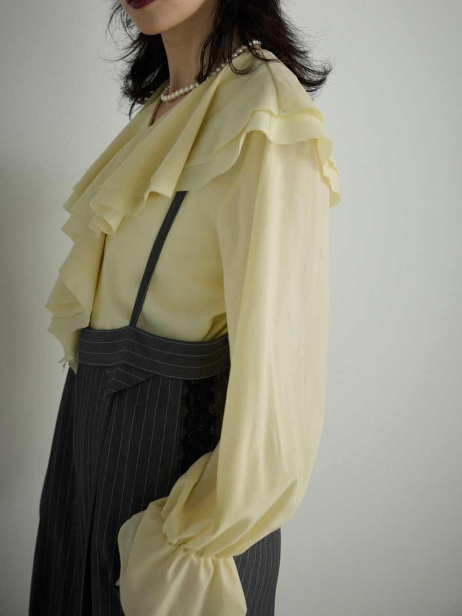 【Mewl】ラッフルブラウス/M254-13045