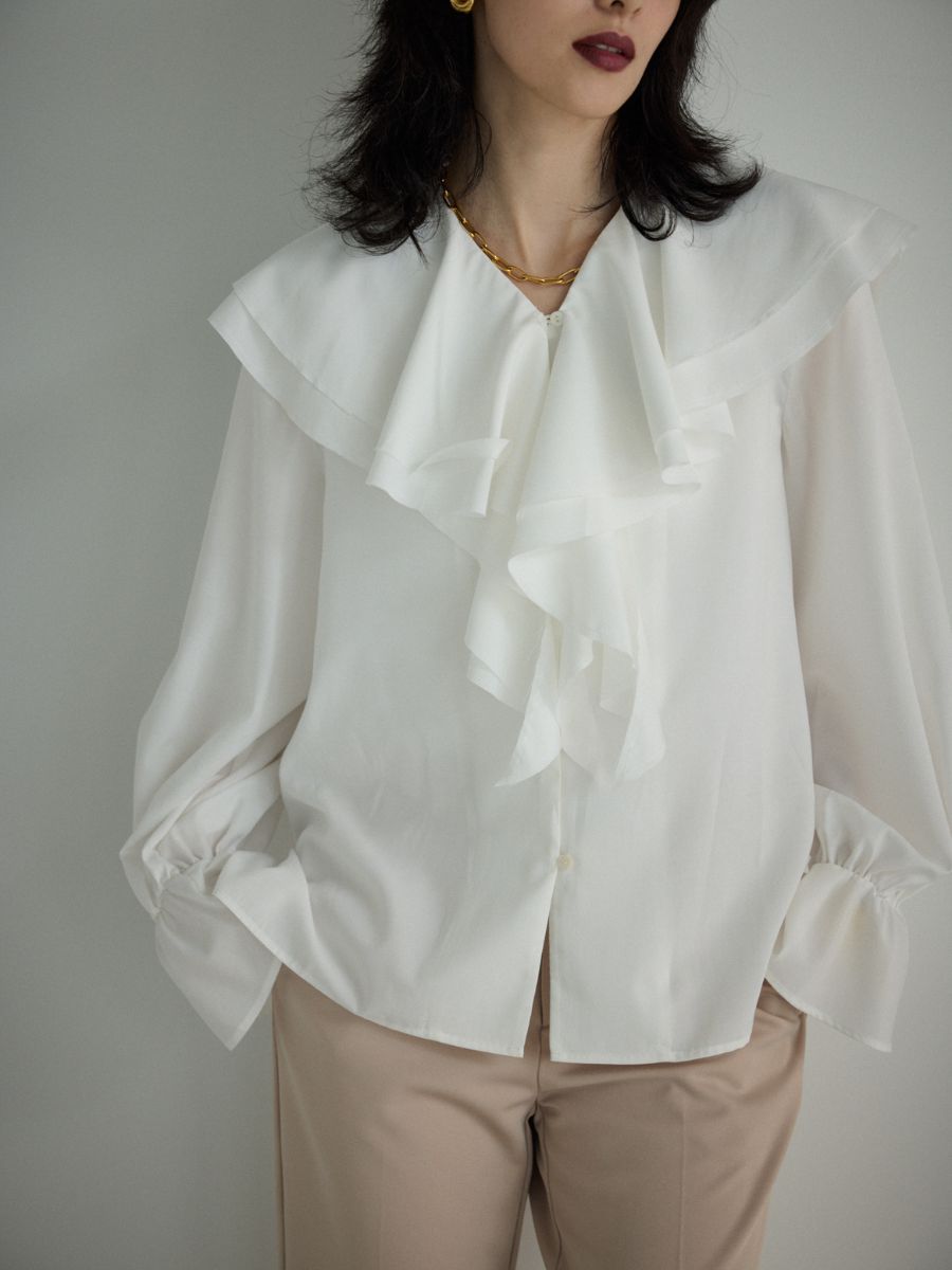 【Mewl】ラッフルブラウス/M254-13045
