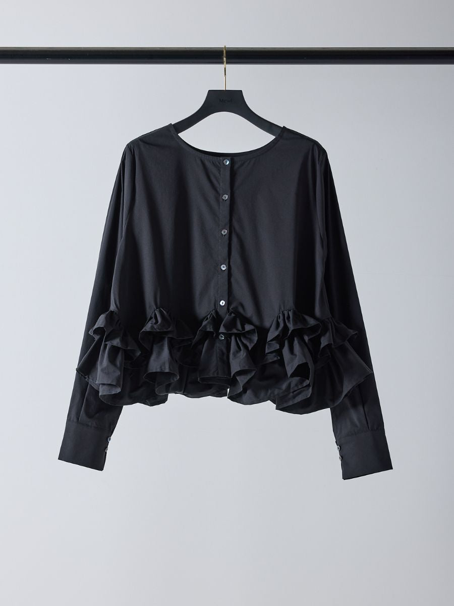 【Mewl】ペプラムフリル2WAYブラウス/M261-13005