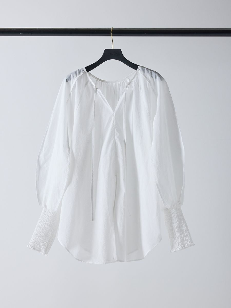 【Mewl】シャーリングカフスチュニックシャツ/M261-13006