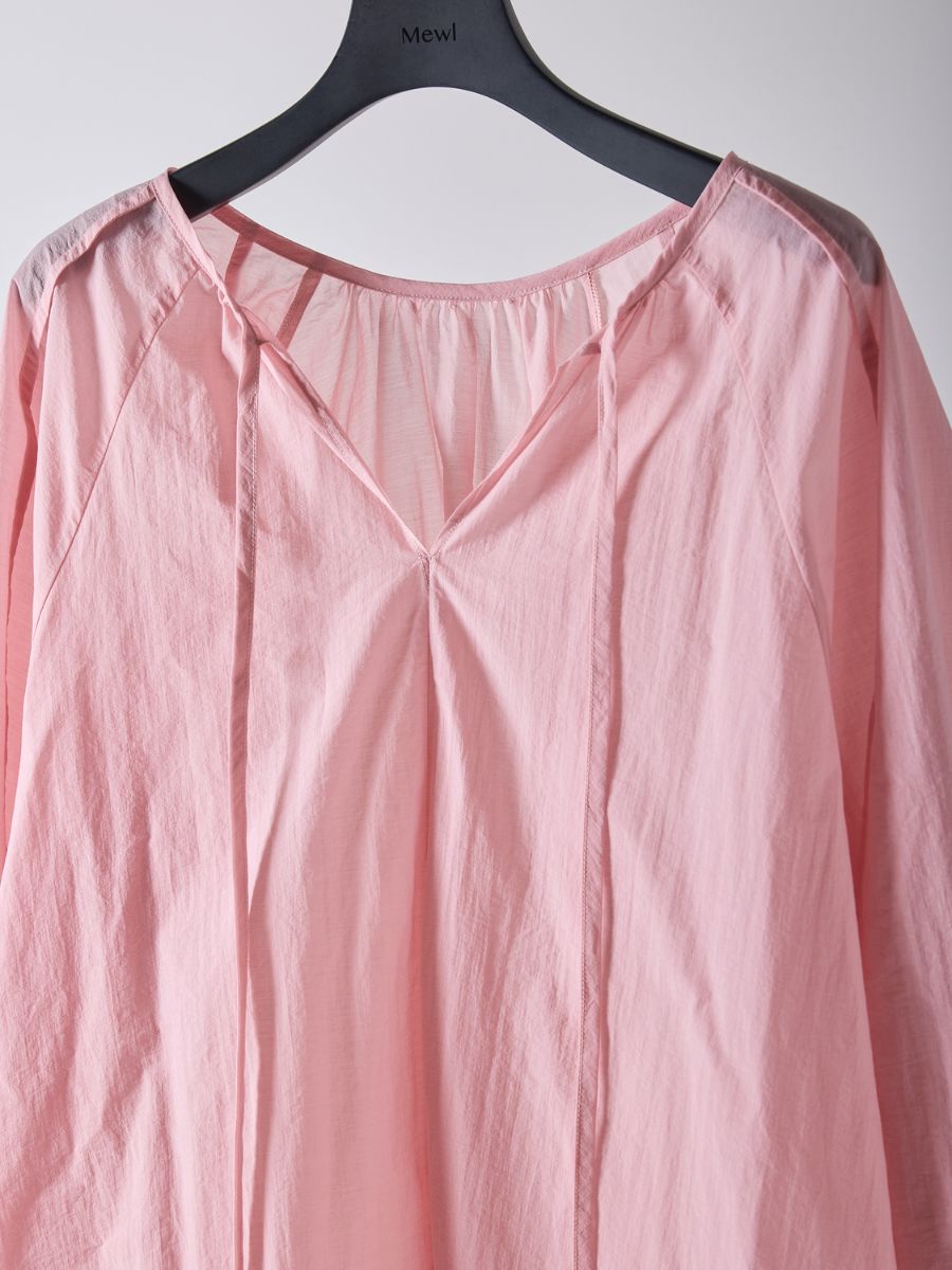 【Mewl】シャーリングカフスチュニックシャツ/M261-13006