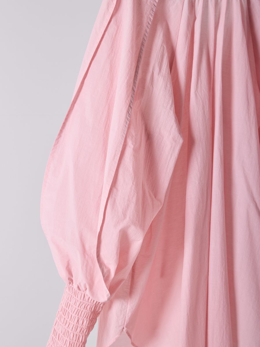 【Mewl】シャーリングカフスチュニックシャツ/M261-13006